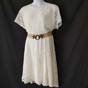 IVORY - WOMEN'S LACE DRESS